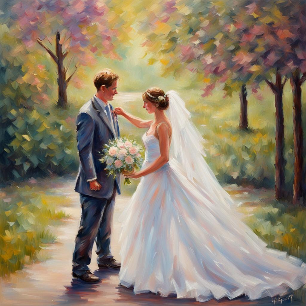 Impressionism wedding painting