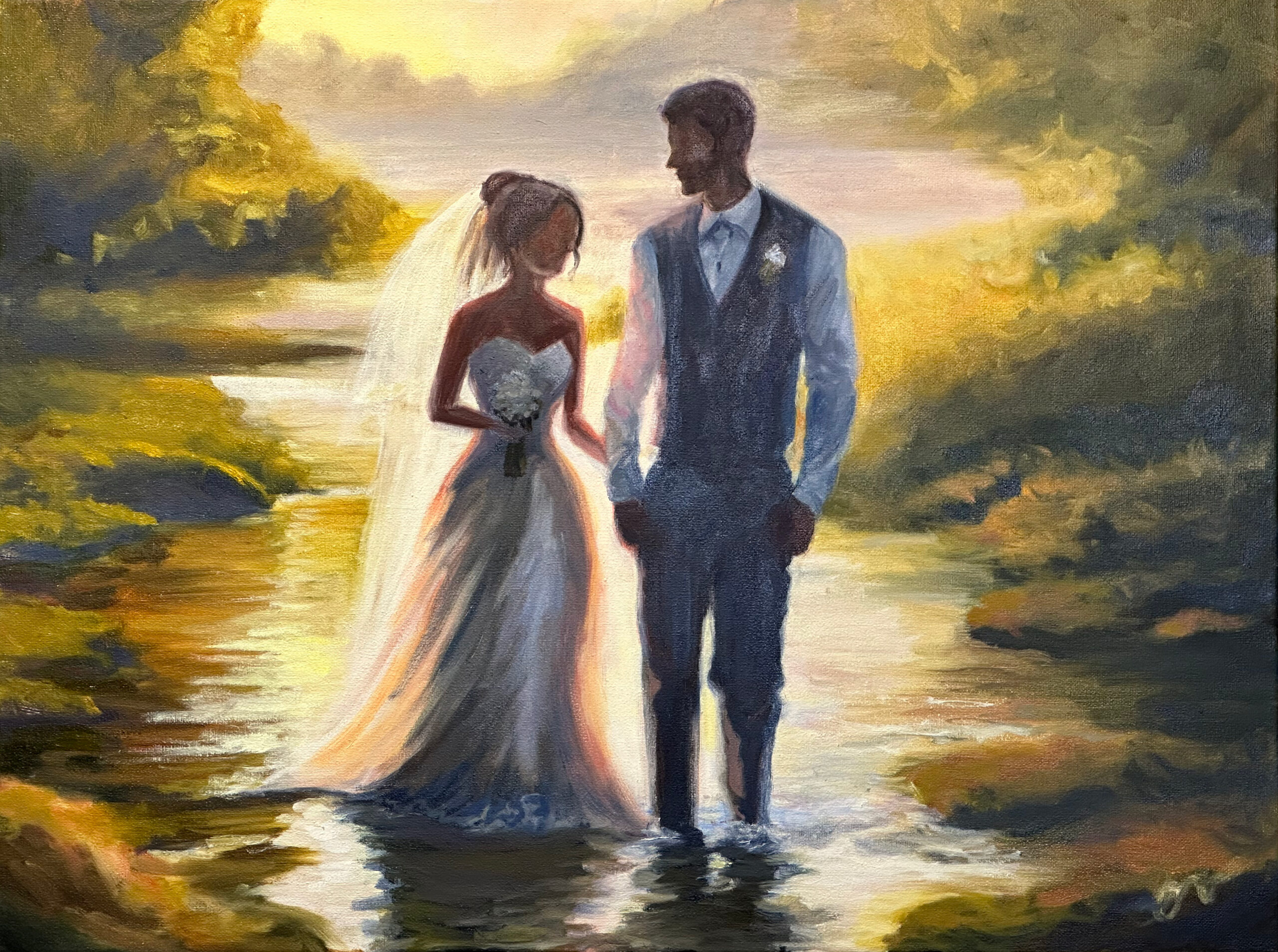 Fanciful Wedding Painting