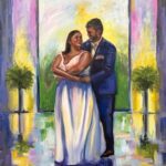 Emily and Keenan wedding painting 2024