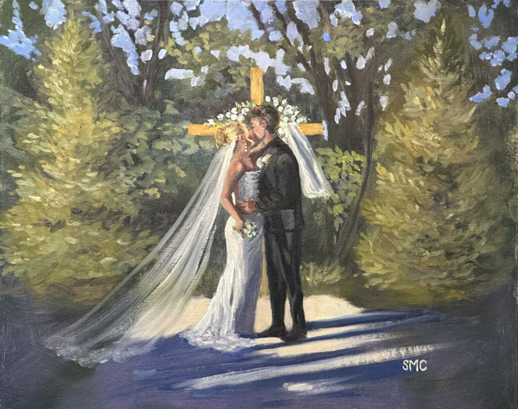 Wedding Painting, live wedding painter