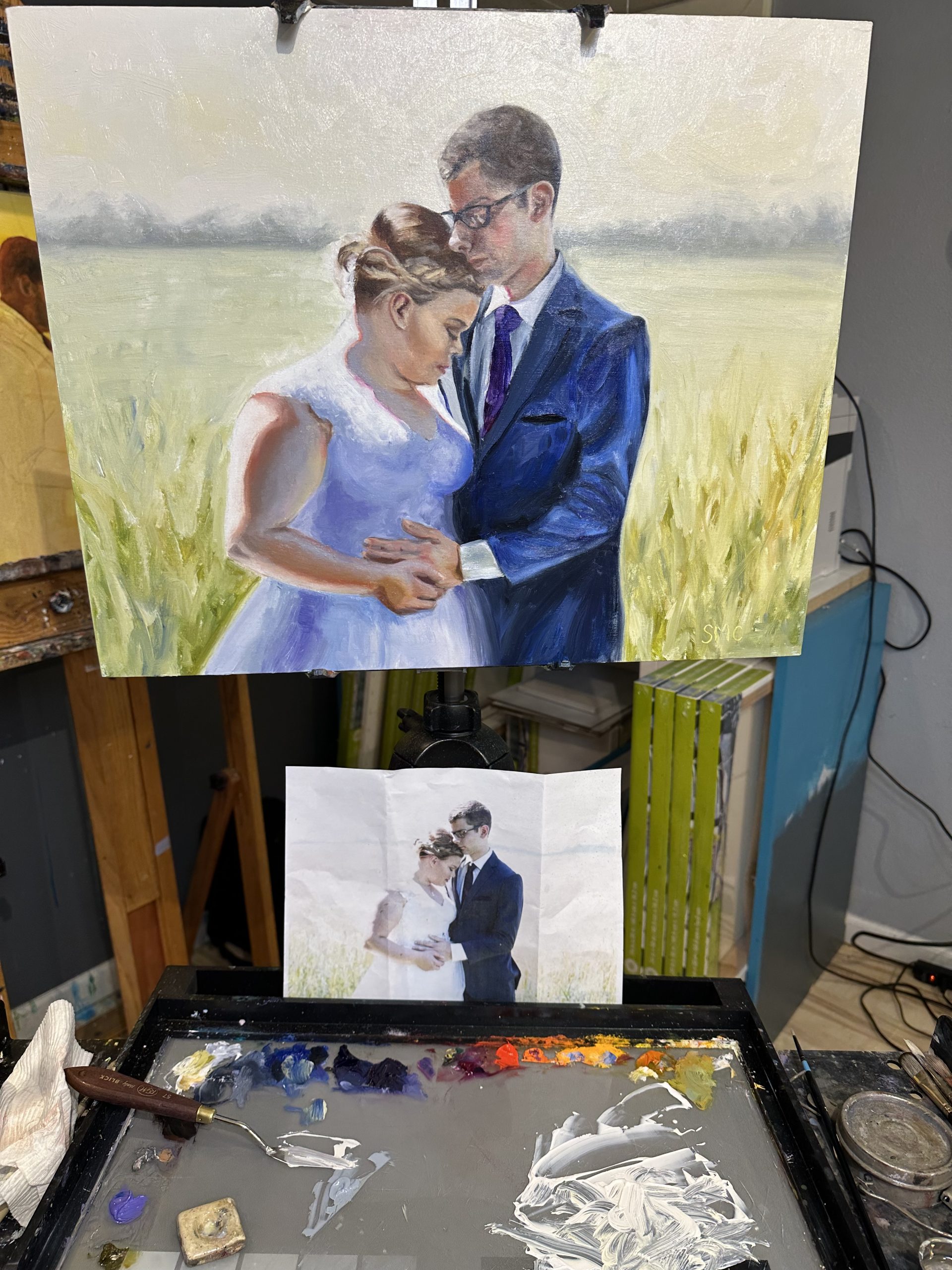 Wedding Painting from a Photo creativelyweddings.com