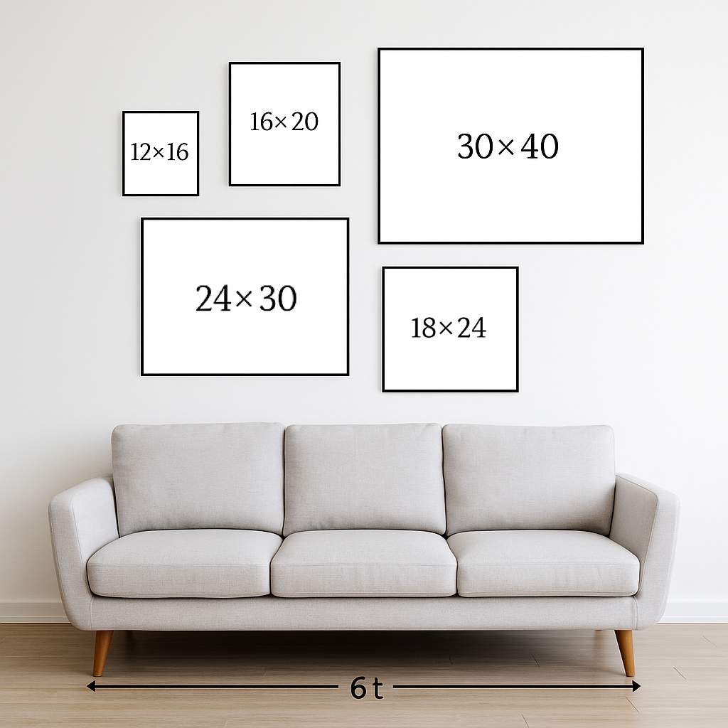 Wedding Painting canvas size example