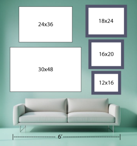 I Do Wedding Painting painting size comparison