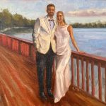 Payton + John Live Wedding Painting