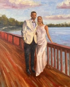 Payton + John Live Wedding Painting